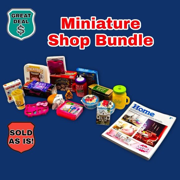 Lot of 18 Miniature Food & Everyday Items. Mix of ZURU and other brands. - Picture 1 of 8